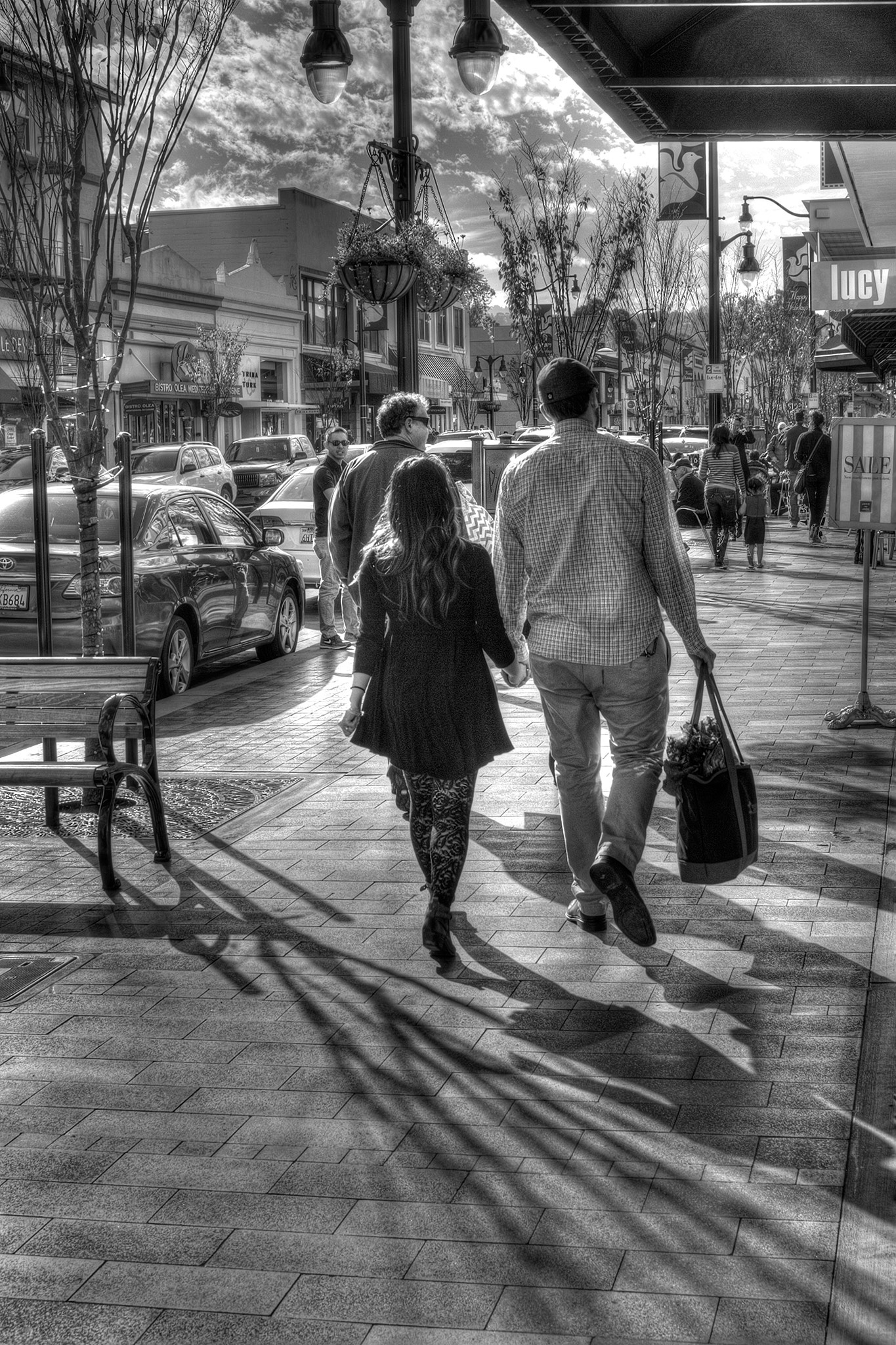 Walking couple